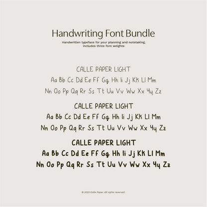 Handwritten Font Bundle